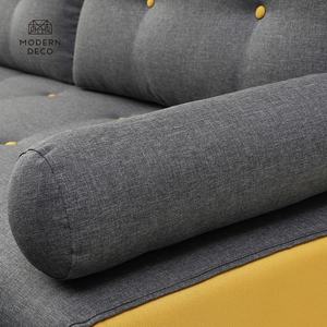 <span class=keywords><strong>Canapé</strong></span> gris 3 places en tissu avec repose-pieds réversible, séparé avec accoudoir, <span class=keywords><strong>coussin</strong></span> de traversin, tufté, ensemble de meubles, pas de vente au détail - Product Image 6