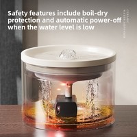 Fontaine à eau pour chat en céramique ultra silencieuse, distributeur d'eau automatique pour animaux de compagnie, fontaine à boire en porcelaine à triple filtration