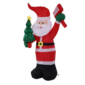 Décoration gonflable de Père Noël pour le trafic commercial, avec forme personnalisable, résistante au vent, imperméable, ambiance festive - Product Image 3