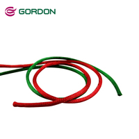 Cordón de poliéster Gordon Ribbons al por mayor, de 2 mm, de colores mezclados, tipo cola de rata, para nudos chinos, trenzado, para macramé, cinta de alta intensidad de color