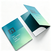 Porte-documents professionnel personnalisé, épaissi, laminé, avec deux poches, fabrication fiable
