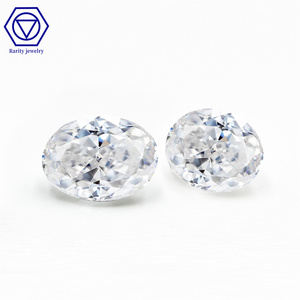 Bộ Moissanite Hình Bầu Dục Giá Xuất Sắc Bán Trực Tiếp Từ Nhà Máy Đá Lỏng Moissanite Cho Nhẫn Đá Cz Màu Trắng - Product Image 3