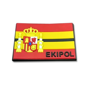 Пользовательский 3D Флаг Логотип Спортивная форма рука мягкие этикетки резиновые ПВХ Патчи с крючком и петлей - Product Image 2