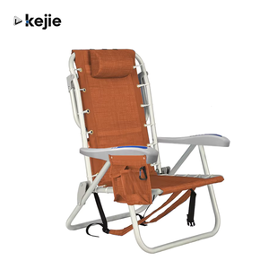 Kejie Lightweight Aluminum Folding Beach Chair for Outdoor Camping Modern Style Lace-<b>up</b> Furniture - Product Image 1