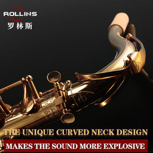 メーカー卸売小売楽器高級F # Bb調金メッキA1、音色は磁気的で温かみのあるテナーサックス - Product Image 6