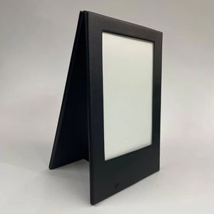 Menú de Mesa LED de Alta Calidad en Cuero Sintético Negro, con 2 Vistas, Soporte de Mesa LED, Tamaño A5/A6, Menú con Luz LED - Product Image 5