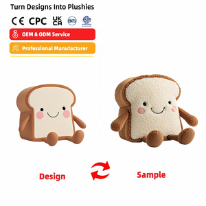 OEM phim hoạt hình hot dog đồ chơi sang trọng thực phẩm đồ chơi sang trọng tùy chỉnh thực hiện linh vật plushie tùy chỉnh thiết kế - Product Image 3