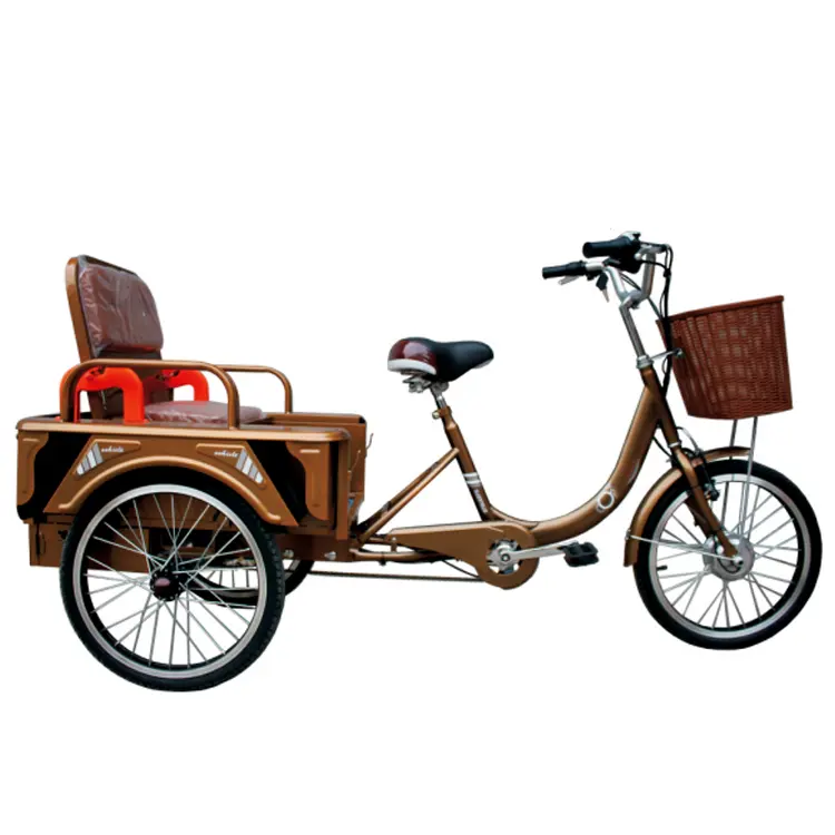 Werk direkt Familie gebraucht große Fracht Dreirad für Erwachsene zum Einkaufen/Erwachsene Dreirad mit Kindersitz/Dreirad Cargo-Dreirad