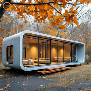 Maison en conteneur préfabriquée Hôtel résidentiel Cabine Apple Panneau sandwich Installation rapide en acier Conception moderne - Product Image 1