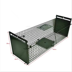 Lớn hình chữ nhật gấp động vật bẫy Lồng thép không gỉ ngoài trời trực tiếp phát hành mèo Cua Tôm hùm bẫy nhân Đạo kiểm soát dịch hại - Product Image 4