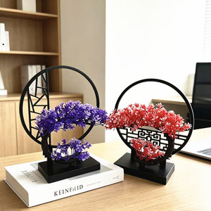 Bonsaï de style chinois Paulon, décoration de bureau, 10 cm-30 cm, en plastique, décoration pour la maison et le bureau - Product Image 2
