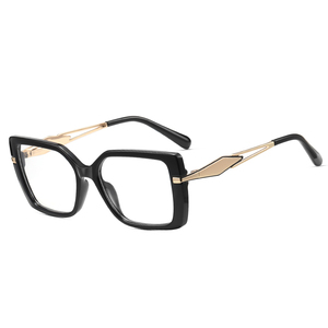 MS 82320 2025 nuevas monturas de anteojos para mujer TR90 + gafas rectangulares de Metal gafas de bloqueo de luz azul óptica Lunettes De Luxe - Product Image 3