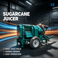 Presse à jus de canne à sucre électrique commerciale professionnelle pour la production de jus de canne à sucre