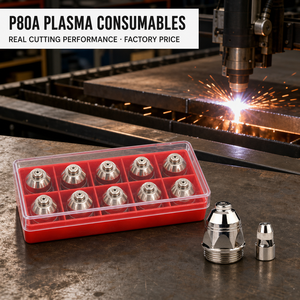 Elettrodo e Ugello al Plasma Black Wolf P80 1.1/1.3/1.5/1.7mm, Consumabili per Plasma CNC, Fabbrica LGK - Product Image 3