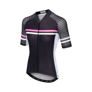 Conjunto de Jersey de Ciclismo con Cierre Completo, Rayas Horizontales, Malla Transpirable y Pantalones Cortos Acolchados de Cintura Alta para Ciclismo de Carretera y Fitness de Verano - Product Image 2