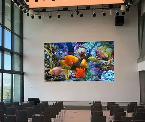 Indoor Fixed 4mm LED Video Display Screen Led Video Wall Panel HD Full Color LED Display P4 1200nits Iron 2 Years 4 Meter 140