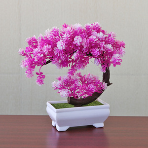Trang Trí Nội Thất Cây Nhỏ Pachira Macrocarpa Hoa Nhân Tạo Đặt Bàn Hoa Trang Trí Hoa Giả Và Cây Xanh Bonsai - Product Image 2