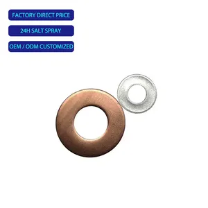Oem Good Quality All Sizes And Thickness High Pressure Metal Red Pure Sealing Copper Ring Gasket