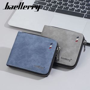 กระเป๋าสตางค์ขนาดเล็กสำหรับผู้ชายแบรนด์ Baellerry พร้อมซิป ช่องใส่บัตรหลายช่อง และช่องใส่เหรียญ สำหรับใช้ในชีวิตประจำวัน - Product Image 3