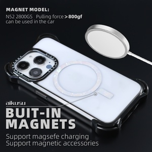 Coques de téléphone transparentes en TPU antichoc 7,5M pour iPhone 15 Pro, coque de téléphone magnétique personnalisée pour iPhone 16 15 14 13 Pro Max - Product Image 5