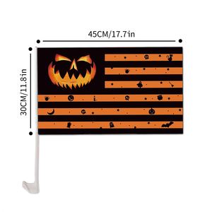 Halloween 12x18 Car <b>Flag</b> with Digital Printing Polyester Pole Display Accessory for Car Windows - Product Image 2