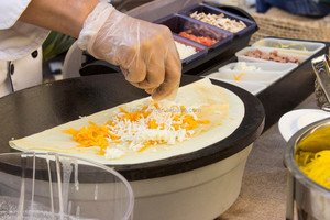 Máy làm bánh crepe bằng thép không gỉ / Máy làm bánh mì Regag mỏng giòn kiểu Ả Rập thương mại để bán - Product Image 3