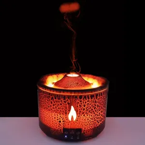KuBeauty Volcano Flame Aroma diffusore olio essenziale 130ml diffusore di profumo umidificatore antincendio con luce notturna a colori