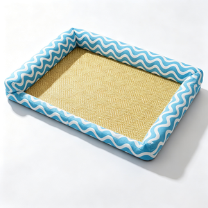 Summer Pet Cooling <b>Mat</b> Small <b>Cat</b> Dog Cane Knitted Nest Ice Sleeping <b>Mat</b> <b>Cool</b> Dog Nest Pet <b>Cat</b> Nest Cross-Border Wholesale - Product Image 2