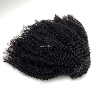 VMAE Afro 4A 4B 4C Unprocessed Full Cuticle Aligned Raw <strong>Hair</strong> for <strong>Black</strong> Women <strong>Clip</strong> <strong>in</strong> Virgin <strong>Hair</strong> <strong>Extensions</strong> - Product Image 2