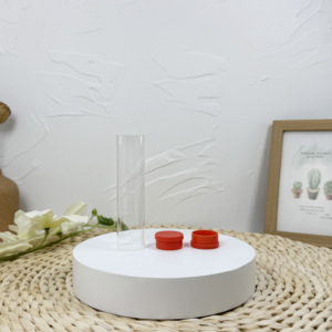 YJ Brand 16*100mm PS Fond rond en plastique pour tubes avec bouchons Capacité de 10ml-50ml Tubes de culture transparents Options de logo personnalisé - Product Image 2