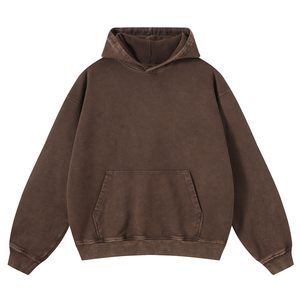 Sudaderas con capucha de gran tamaño Vintage con lavado ácido para hombres, ropa de calle Unisex, sudaderas para parejas - Product Image 2