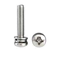 Vis à tête cylindrique cruciforme DIN967, vis Sems à encoche cruciforme SUS304 pour armoire électronique