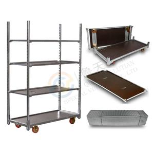 דנית בעלת ארבעה גלגלים פרחונית עיצוב חממות עגלה cc מיכל מותאם אישית עבור צמח משלוח גפנים - Product Image 2