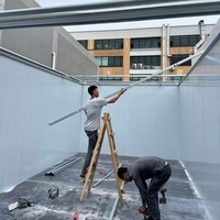 Maison conteneur modulaire de luxe en panneaux sandwich de 20 et 40 pieds, démontable et portable, préfabriquée, pour usage d'atelier