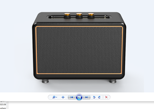 Máquina de karaoke con estructura de madera, 2 micrófonos inalámbricos y ajuste de graves/agudos/ECO/alto, 6 modos de sonido, hasta 14H de tiempo de reproducción. - Product Image 4