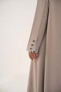 Tùy chỉnh OEM chất lượng cao ramadan EID truyền thống nhà sản xuất quần áo ghi chú ve áo một nút khiêm tốn <span class=keywords><strong>Dubai</strong></span> 2025 của phụ nữ abaya - Product Image 2