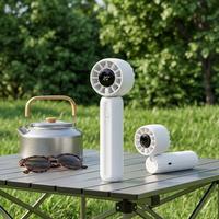 Vente en gros de ventilateurs portables à batterie électrique haute vitesse, rechargeables par USB, mini ventilateurs à main pour une utilisation en extérieur, en voiture, à l'hôtel
