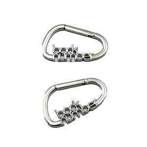 Custom Zinc Alloy Letters LOGO Carabiner <b>Snap</b> <b>Hook</b> Custom Shaped Carabiner Gold Carabiner Keychain for Brand Gifts - Product Image 3