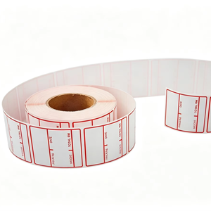 Professional supplier of anti-theft barcode blank sticker <b>labels</b> on thermal paper rolls for supermarkets - Product Image 1