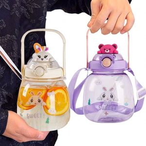 Wholesale Water Portable Clear Cute Cartoonplastic School Event <b>Drinking</b> <b>Bottle</b> for Promotion - Product Image 1