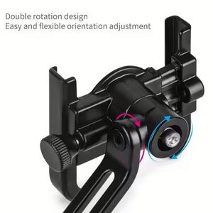 Support de téléphone portable pour vélo, protection intégrale, alliage d'aluminium, verrouillage de sécurité à 360°, support de téléphone portable pour scooter, moto, vélo - Product Image 3