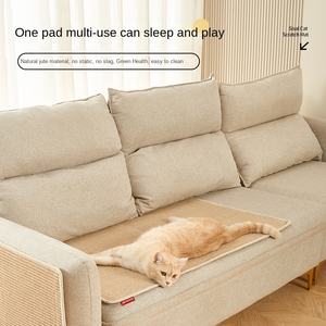 고급 고양이 긁는 매트 긁힘 방지 멀티 사이즈 수직 벽걸이 형 사이잘삼 부스러기-무료 애완 동물 장난감 실내 고양이 긁힘 침대 - Product Image 4