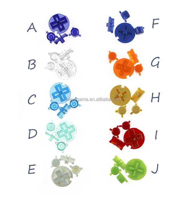 Colorful Replacement Buttons Set Replacement for Gameboy Pocket GBP on Off Button AB Buttons D Pads