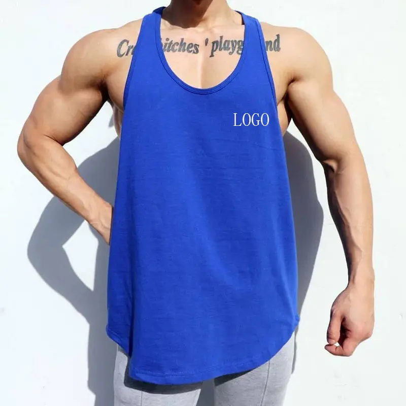 T-shirt de gymnastique élégant et confortable pour hommes, gilet complet en coton, de haute qualité, collection d'été,