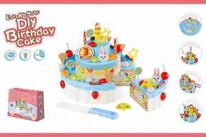 Nuevo Juguete de Cocina de Simulación <span class=keywords><strong>con</strong></span> Pastel de Cumpleaños de Tres Pisos de Fresas DIY, Música y Luz, Ideal como Regalo de Cumpleaños para Niños - Product Image 4