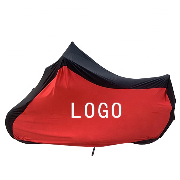 2021 black double layer stretch motorcycle scooter parking dust cover for indoor