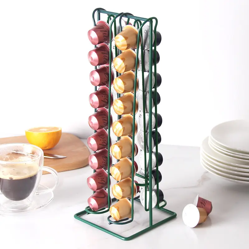 2022 in acciaio inox ferro verde cucina tazza di stoccaggio caffè nesprotesso capsul piatto organizzatore rack rack rack