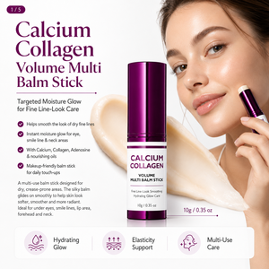 Bálsamo Multiusos en Barra con Colágeno y Calcio, Hidratante, Antiedad, Antiarrugas y <span class=keywords><strong>Reafirmante</strong></span>, de Marca Privada, Orgánico, para Ojos, Cuello y Rostro - Product Image 2