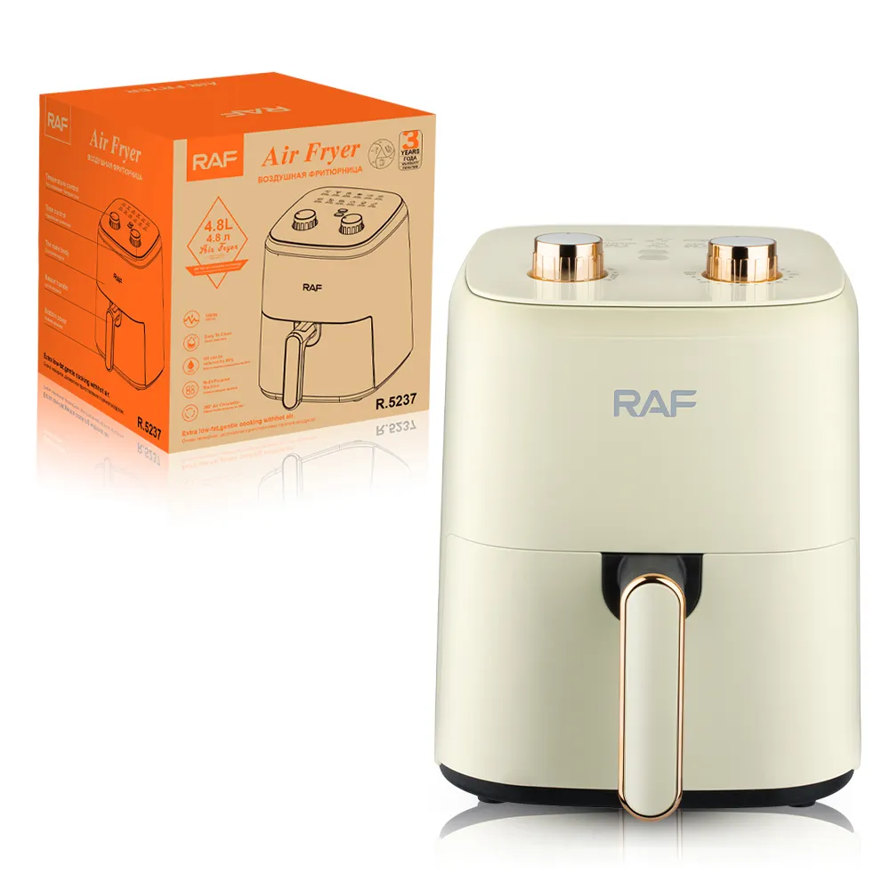 Premium Brand RAF 4.8l Smart Fried Pot Mechanical Button To Control Multifunctional Home Air Ovens