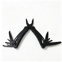 Cadeau d'entreprise, pince multifonction noire, logo personnalisé, OEM, outil multifonction d'extérieur, vente en gros